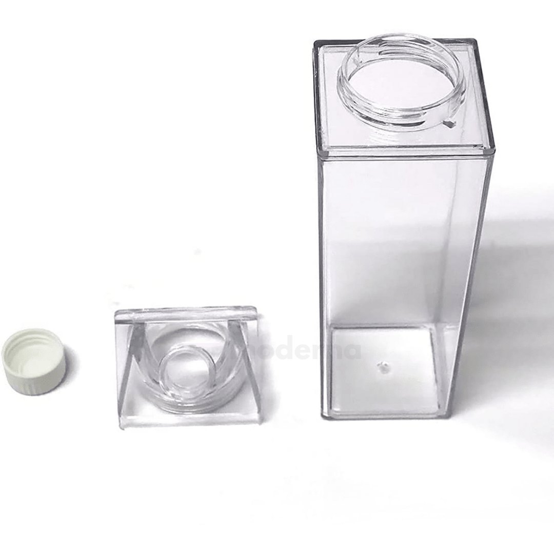 Botella Acrílica Estilo Caja de Leche 1L - Muy Moderna Uruguay