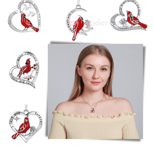 Collar Corazon de Cardenal - Muy Moderna Uruguay