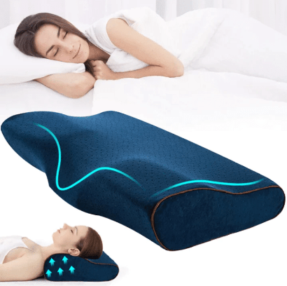 Almohada Cervical Premium Inteligente con Memoria y Gel Fresco - Muy Moderna Uruguay