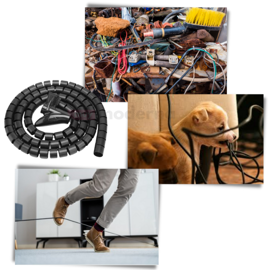 Espiral Organizador y Protector de Cables