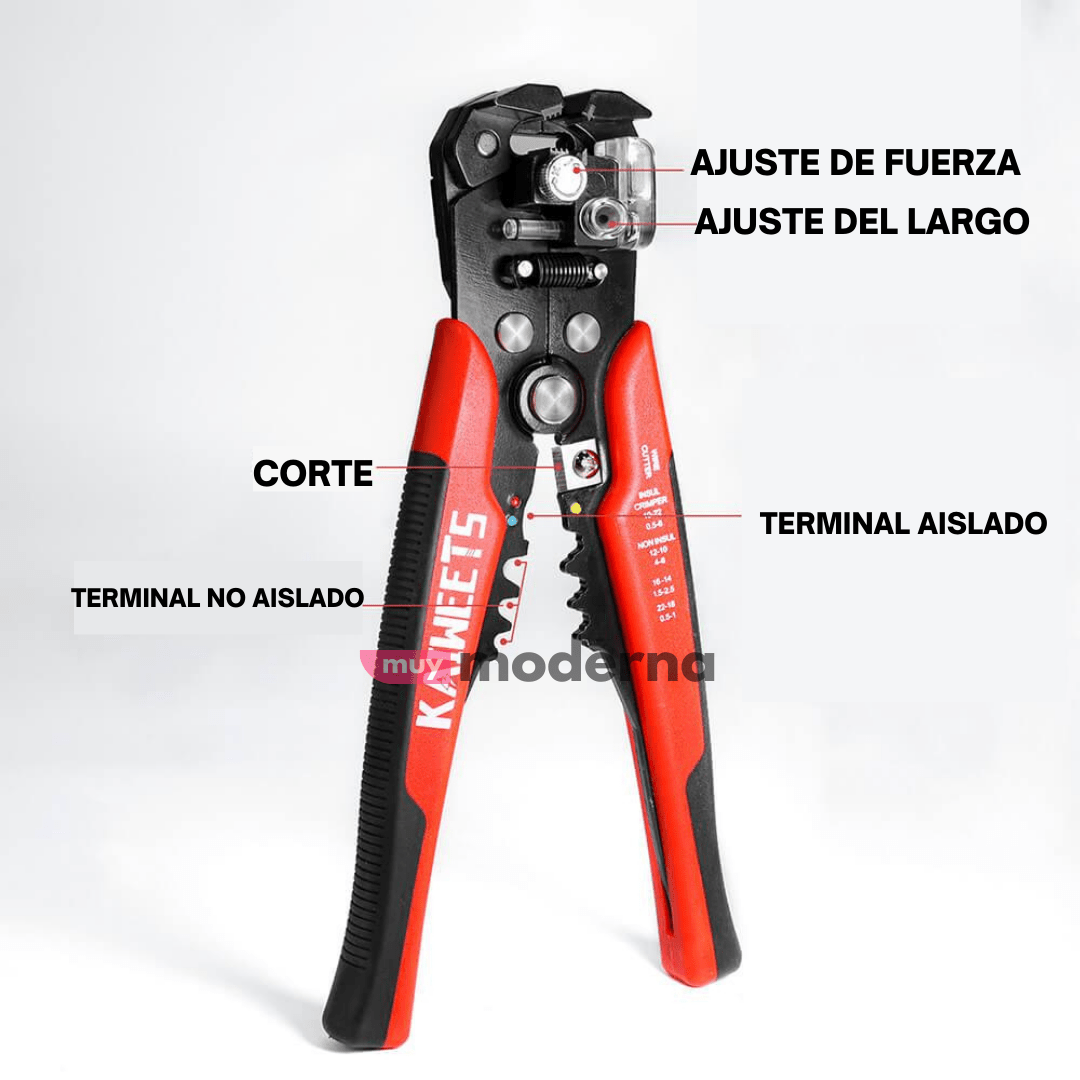 Pinza Pela Cables Multifunción - Muy Moderna Uruguay