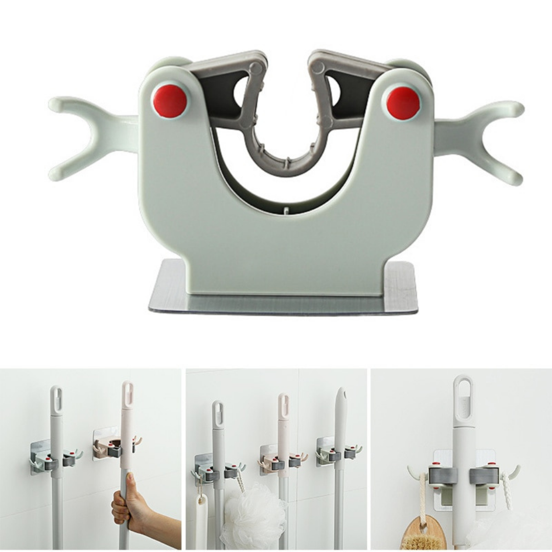 Soporte Adhesivo para Mopas y Escobas
