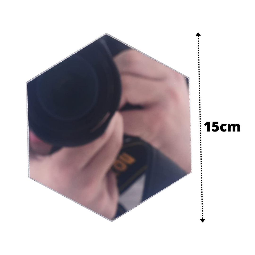 Espejos de Acrílico Hexagonales (12 Unidades)