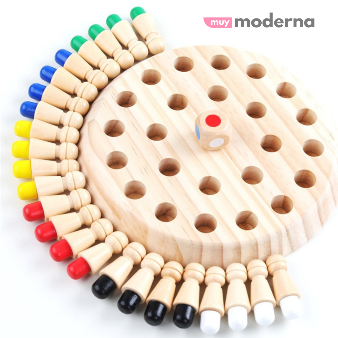 Ajedrez de Memoria en Madera