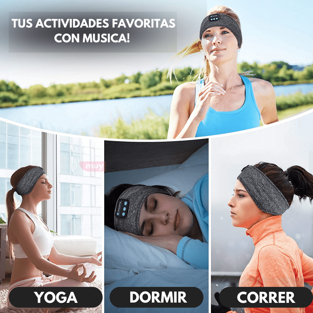 Vincha Cubre Ojos con Auriculares Bluetooth - Muy Moderna Uruguay
