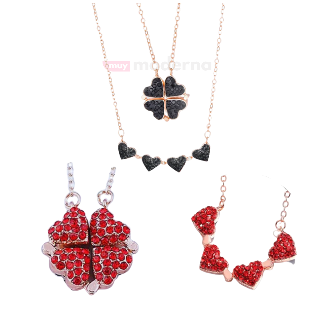 Collar Trebol de Corazones