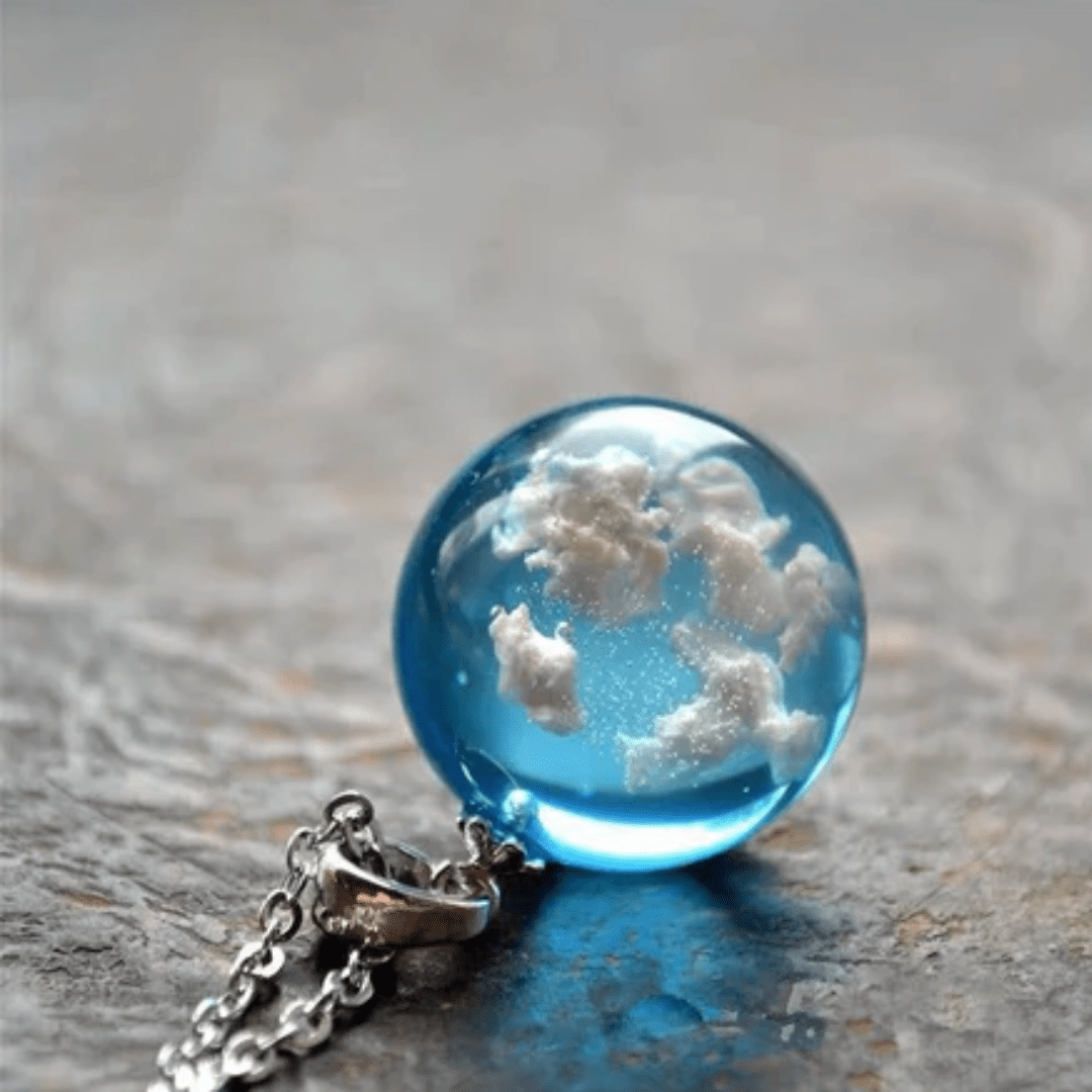 Collar de Cielo Azul con Nubes - Muy Moderna Uruguay