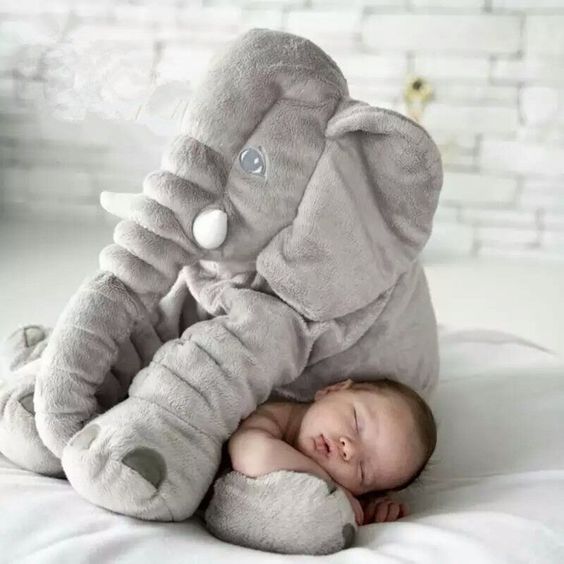 Almohada Bebe Peluche De Elefante Para Bebe Almohada De Elefante