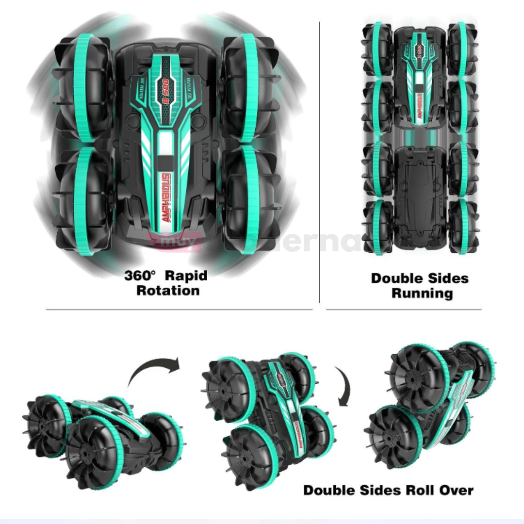 Auto Anfibio con Control Remoto ¡Para Tierra y Agua!