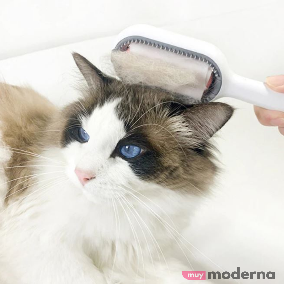 Cepillo Desenredador Quita Pelos 2 en 1 Para Mascotas