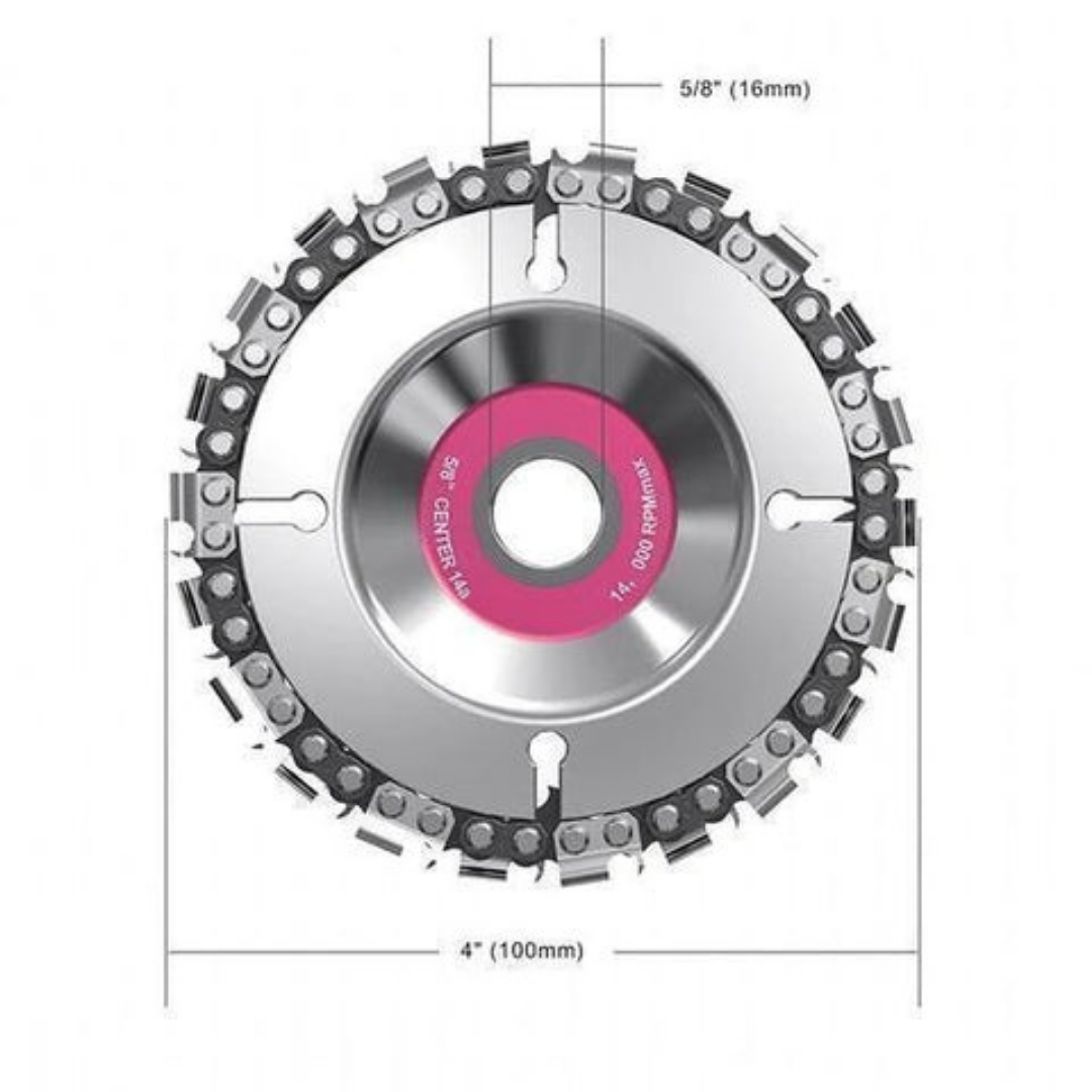 Disco con Cadena para Amoladora Angular