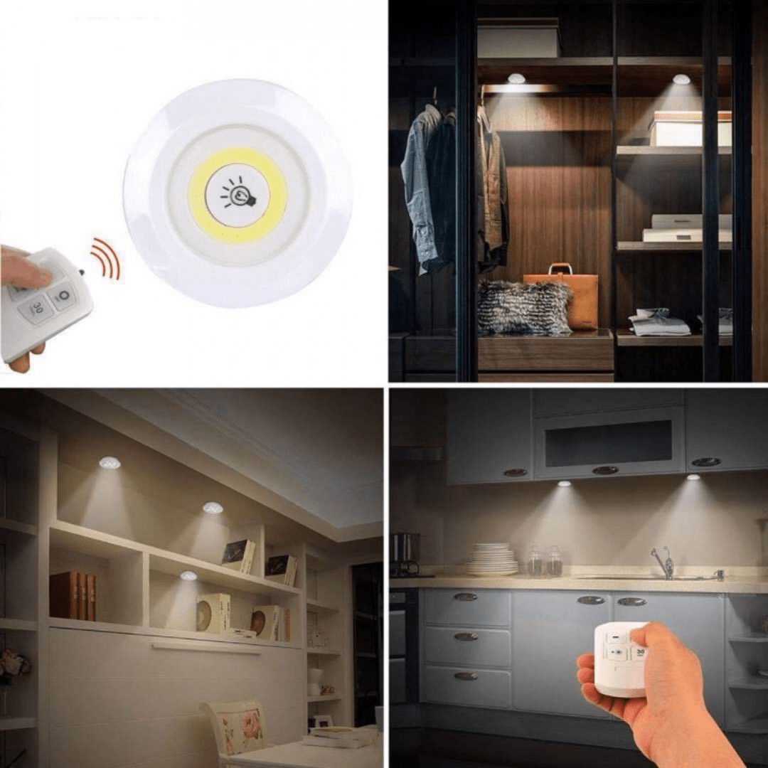 Set de 3 Luces de Emergencia con Control Remoto - Muy Moderna Uruguay