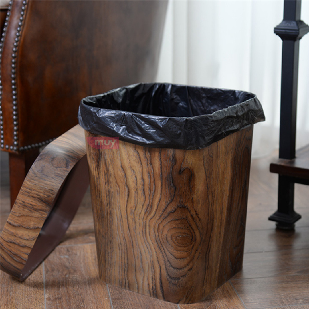 Papelera de Imitación Rústica 16L