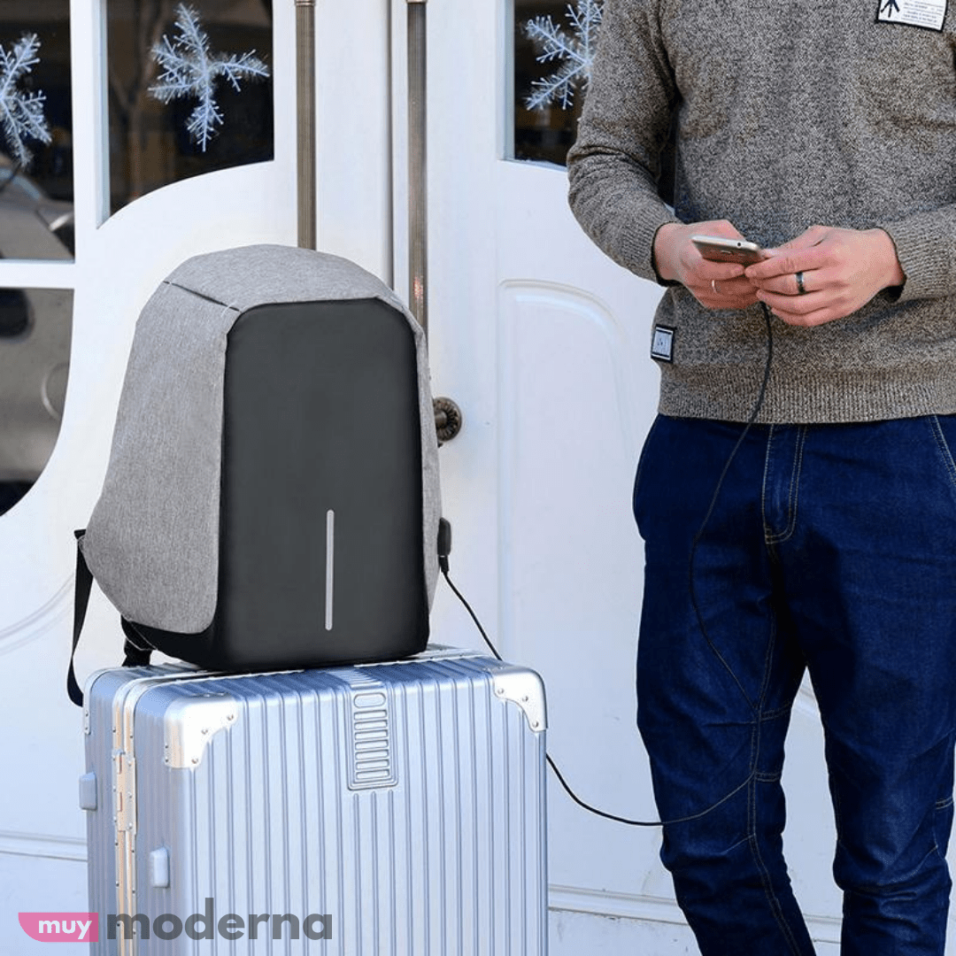 Mochila SafeBag Anti - Robo con Puerto USB - Muy Moderna Uruguay