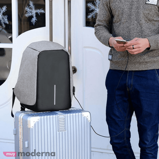 Mochila SafeBag Anti - Robo con Puerto USB - Muy Moderna Uruguay