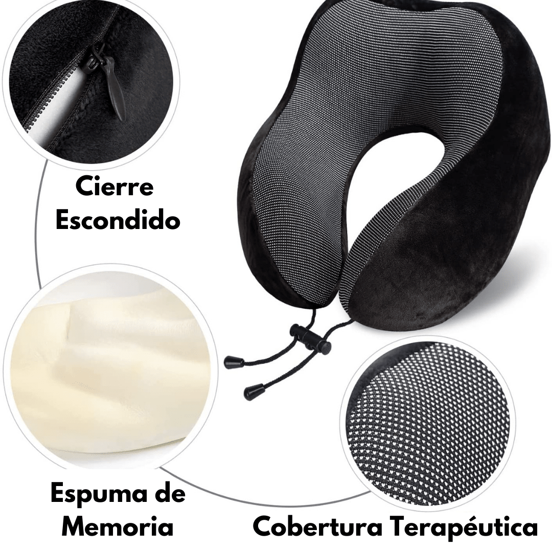 Almohadon de Viajes para Cuello Espuma Viscoelastica - Muy Moderna Uruguay