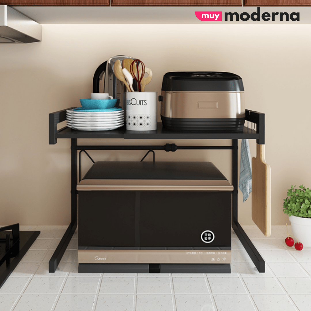 Estante Organizador Extensible Para Hornos y Microondas - Muy Moderna Uruguay