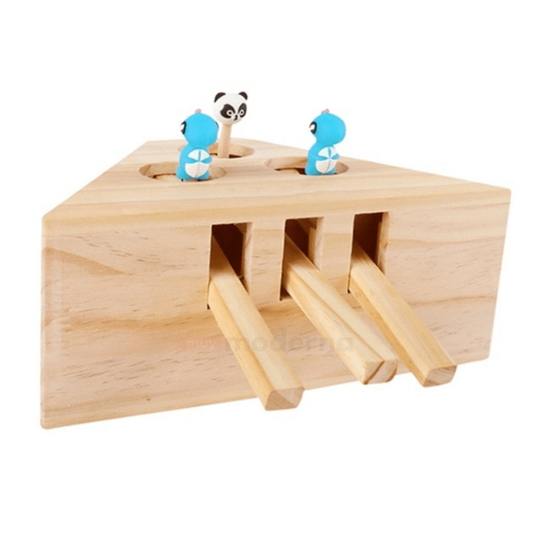 Juguete de Madera para Gatos "Atrapa El Ratón" - Muy Moderna Uruguay