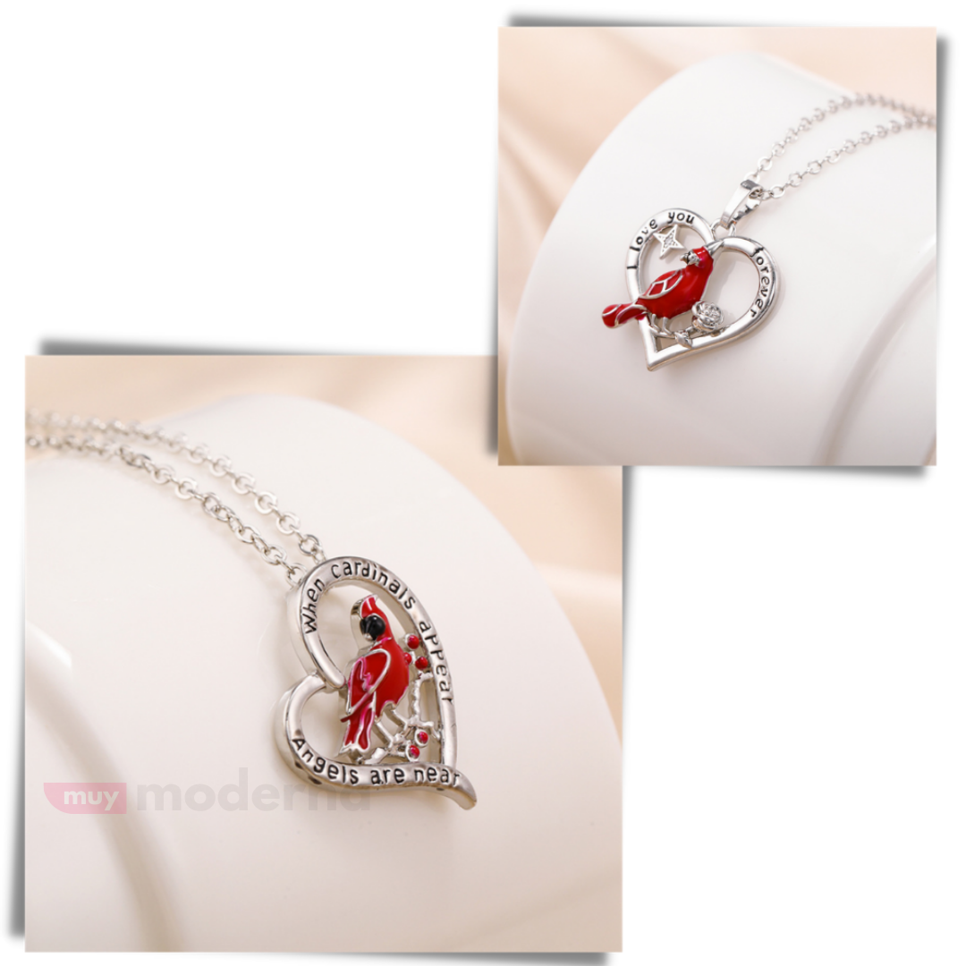 Collar Corazon de Cardenal
