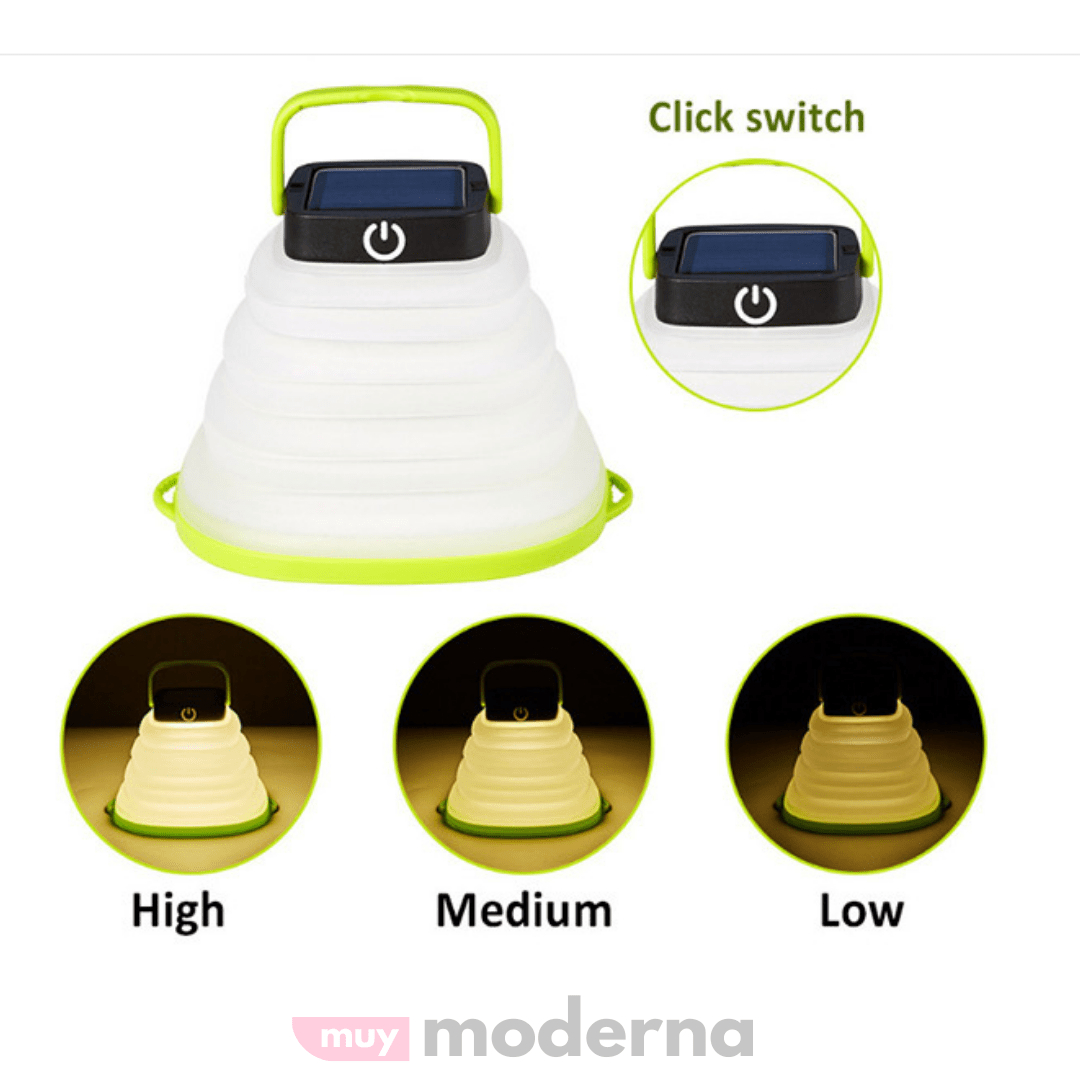 Farol Plegable de Carga Solar - Muy Moderna Uruguay