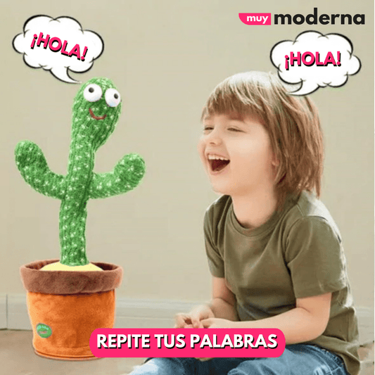 Cactus Toy Bailarín Con Batería y Carga USB - Muy Moderna Uruguay