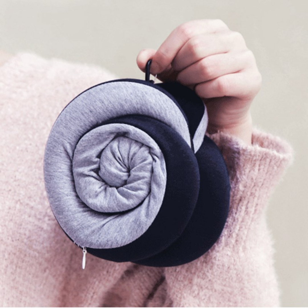 Almohadon de Viajes para Cuello Espuma Viscoelastica