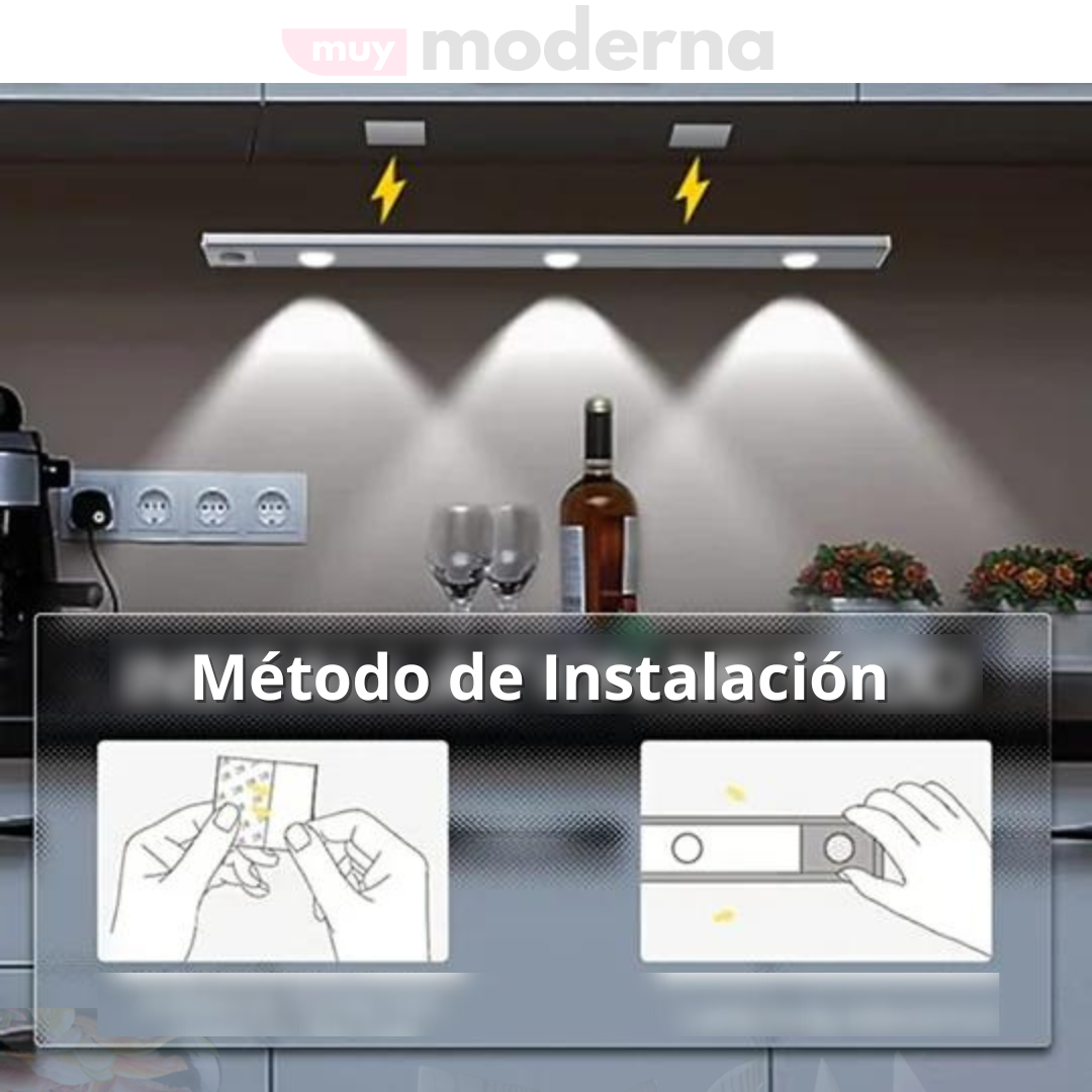 Barra de Iluminación LED con Sensor de Movimiento (60cm)
