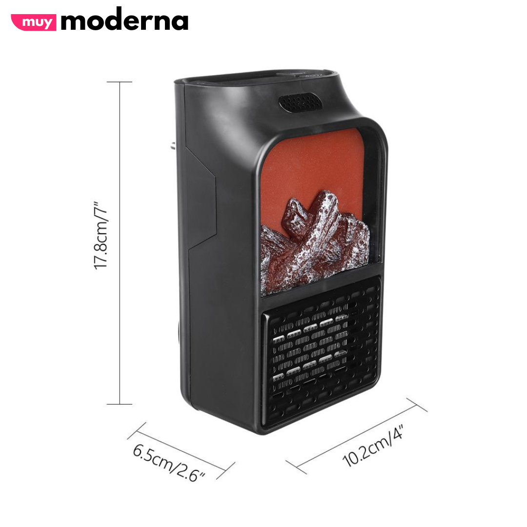 Calefactor Flame Heater Con Pantalla Veladora Fogata LED