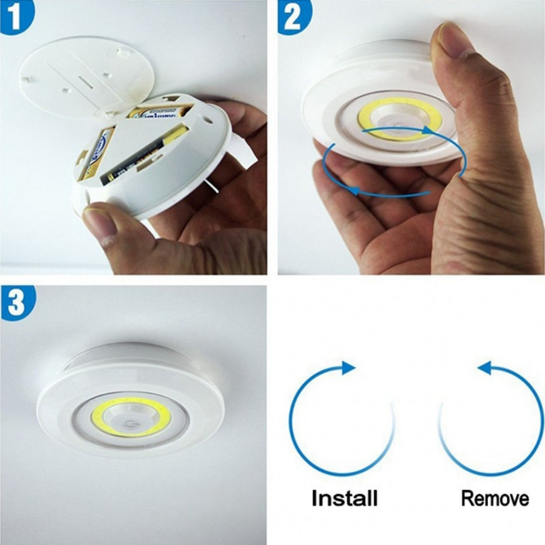 Set de 3 Luces de Emergencia con Control Remoto