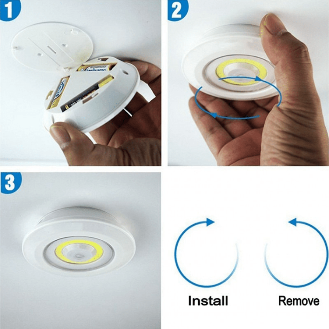 Set de 3 Luces de Emergencia con Control Remoto - Muy Moderna Uruguay