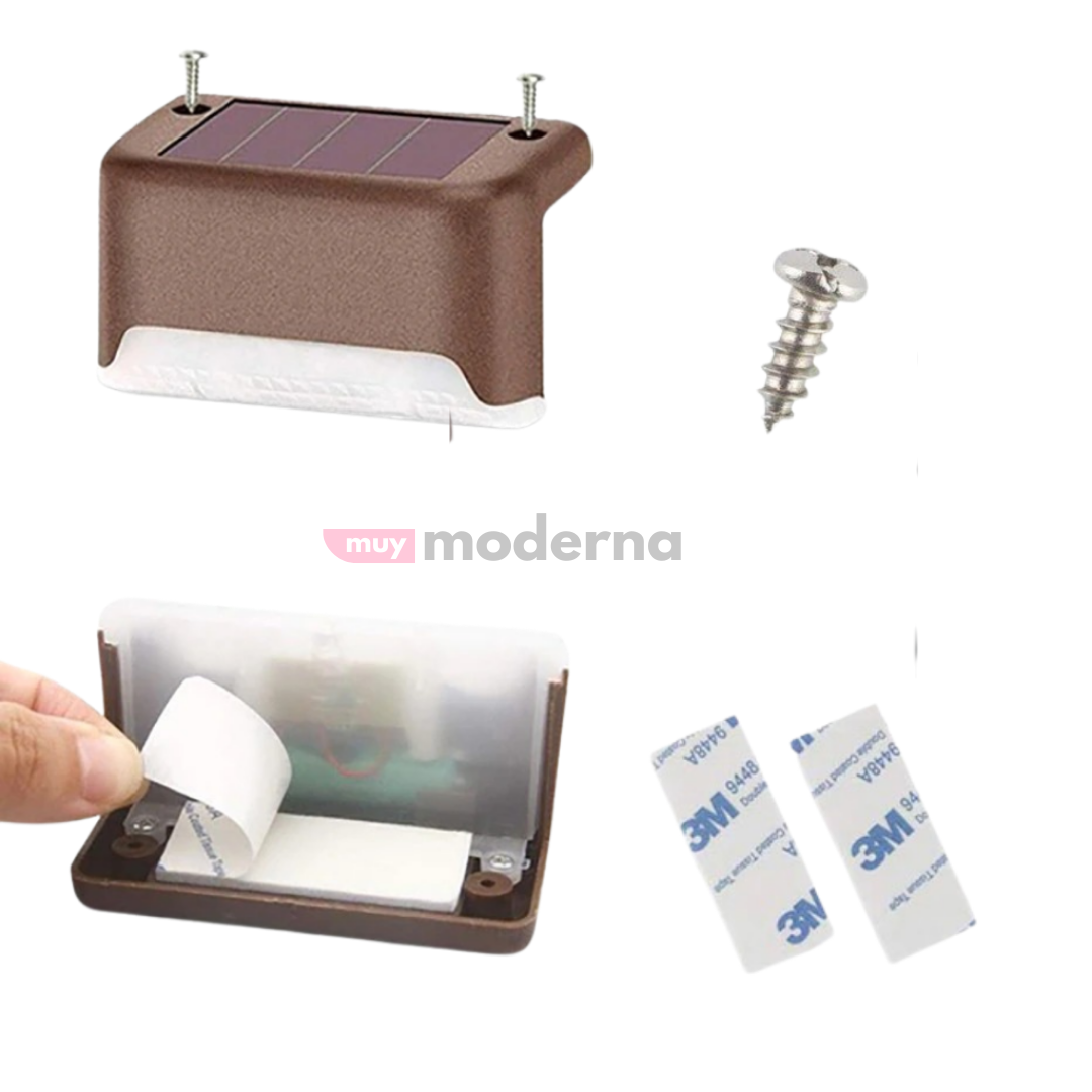 Luces Ecológicas para Escalera de Luz Cálida (4 unidades)