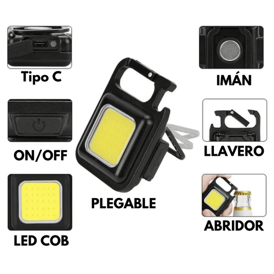 Mini Linterna LED Potente para Llavero - Muy Moderna Uruguay