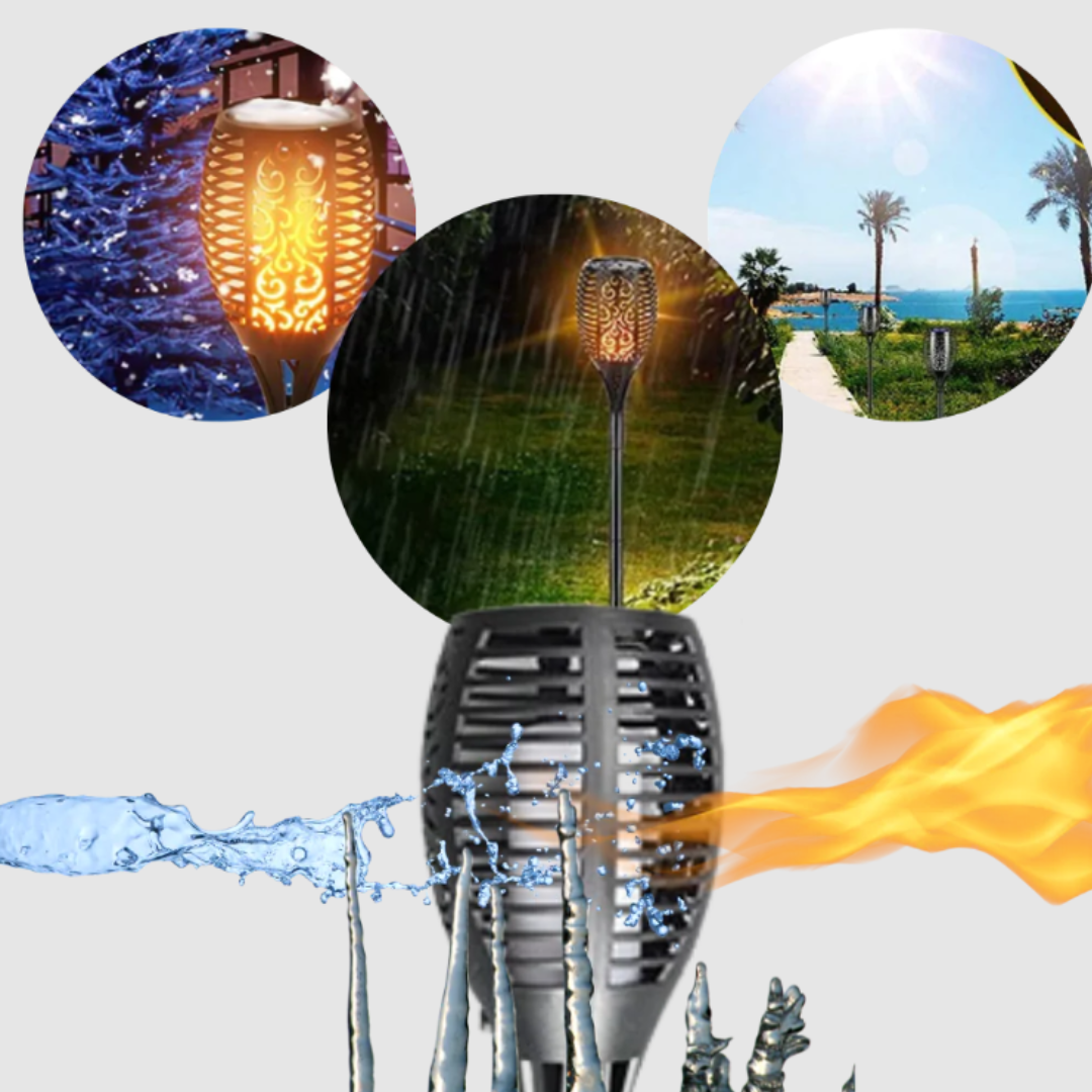 Antorcha EcoFlame LED Solar - Muy Moderna Uruguay