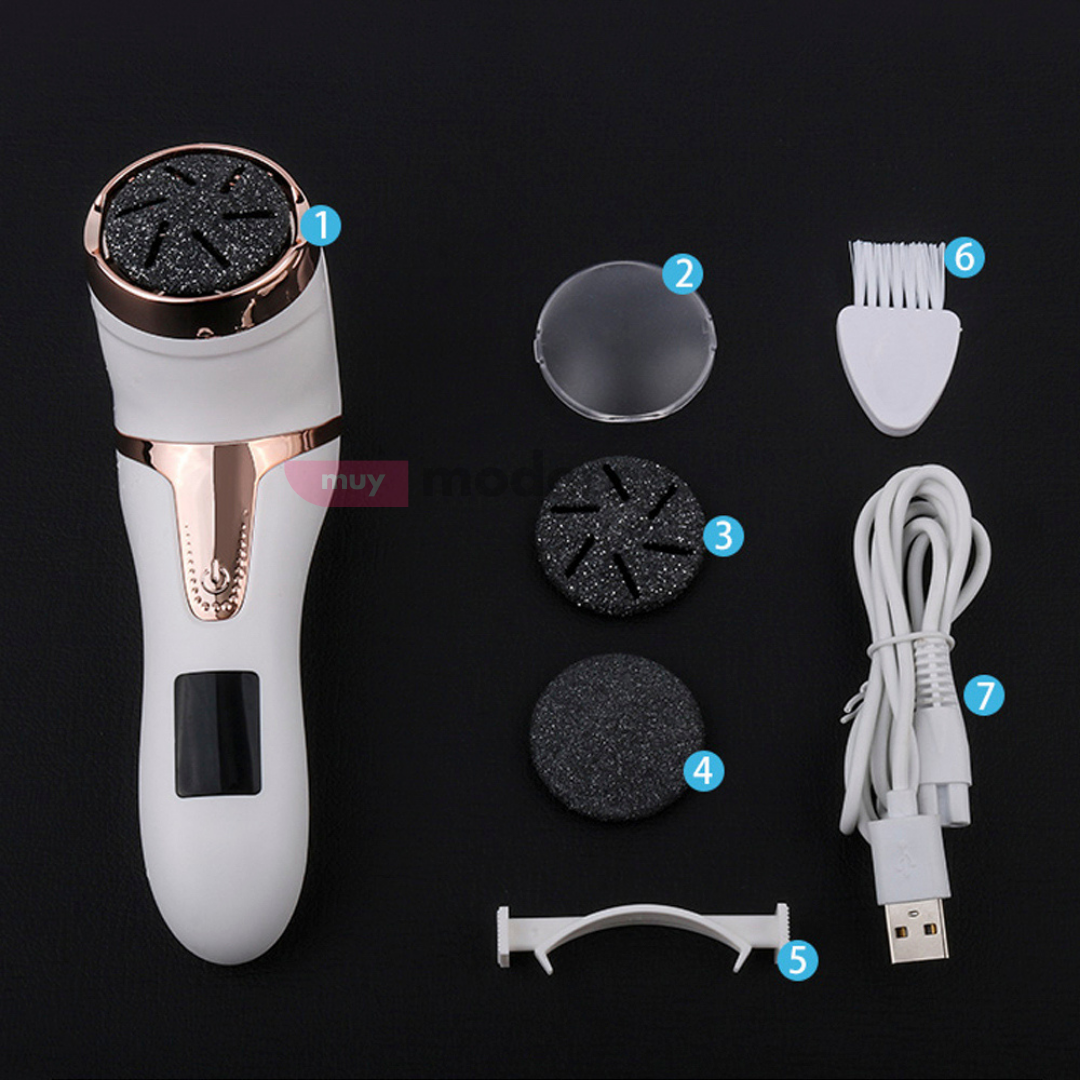 Kit Eliminador de Callos Recargable con Accesorios