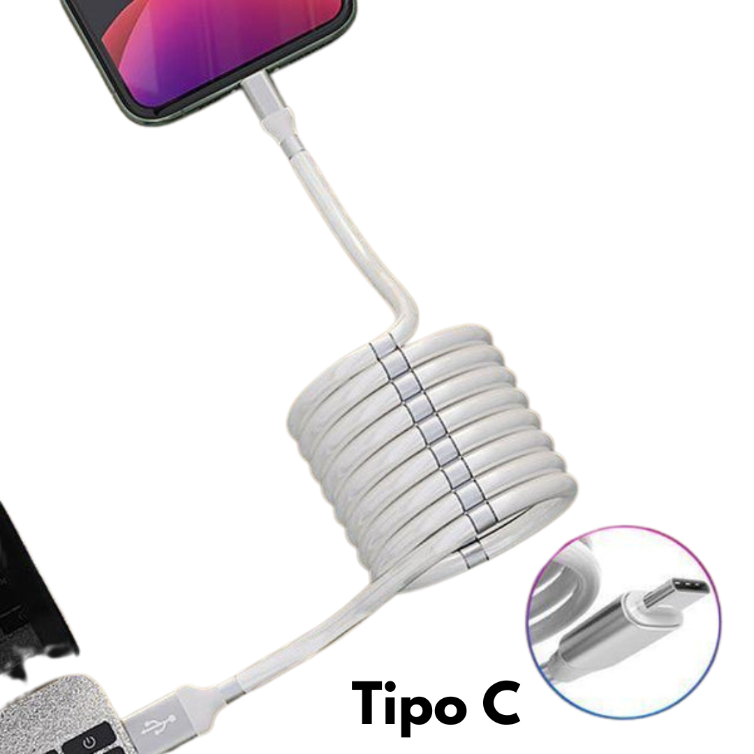 Cable Magnético Anti Enredos de Carga Rápida