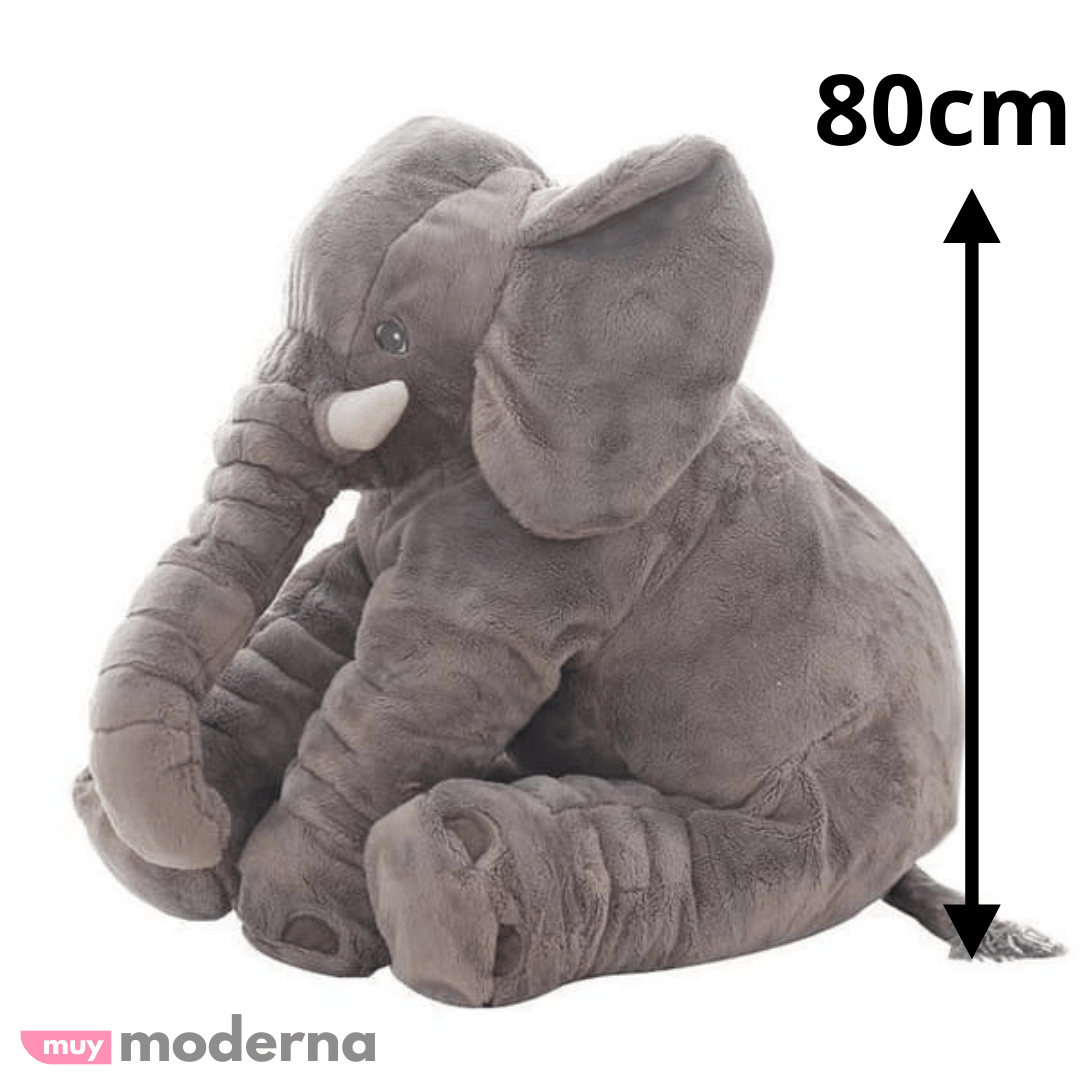 Almohada de Elefante Gigante de 80cm - Muy Moderna Uruguay