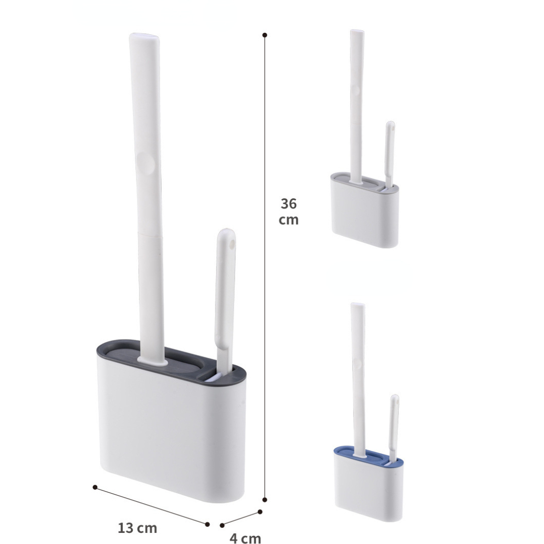 Cepillo de Silicona para Baño con Soporte
