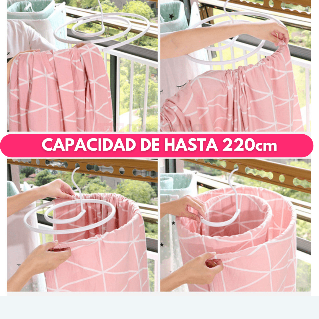 Percha en Espiral para Ropa de Cama - Muy Moderna Uruguay