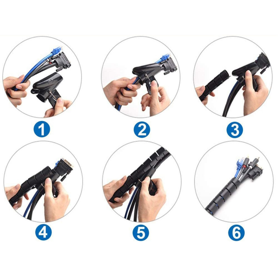 Espiral Organizador y Protector de Cables