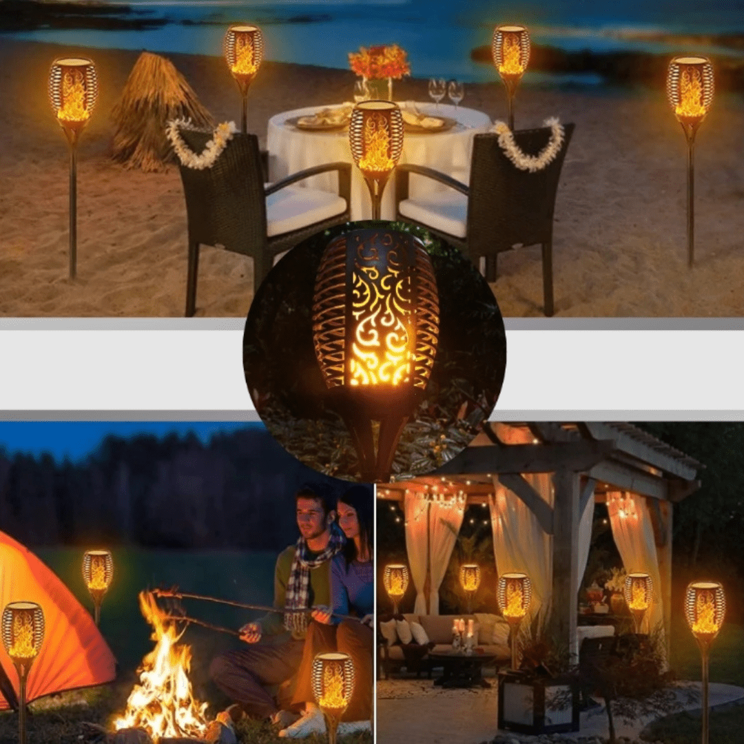Antorcha EcoFlame LED Solar - Muy Moderna Uruguay