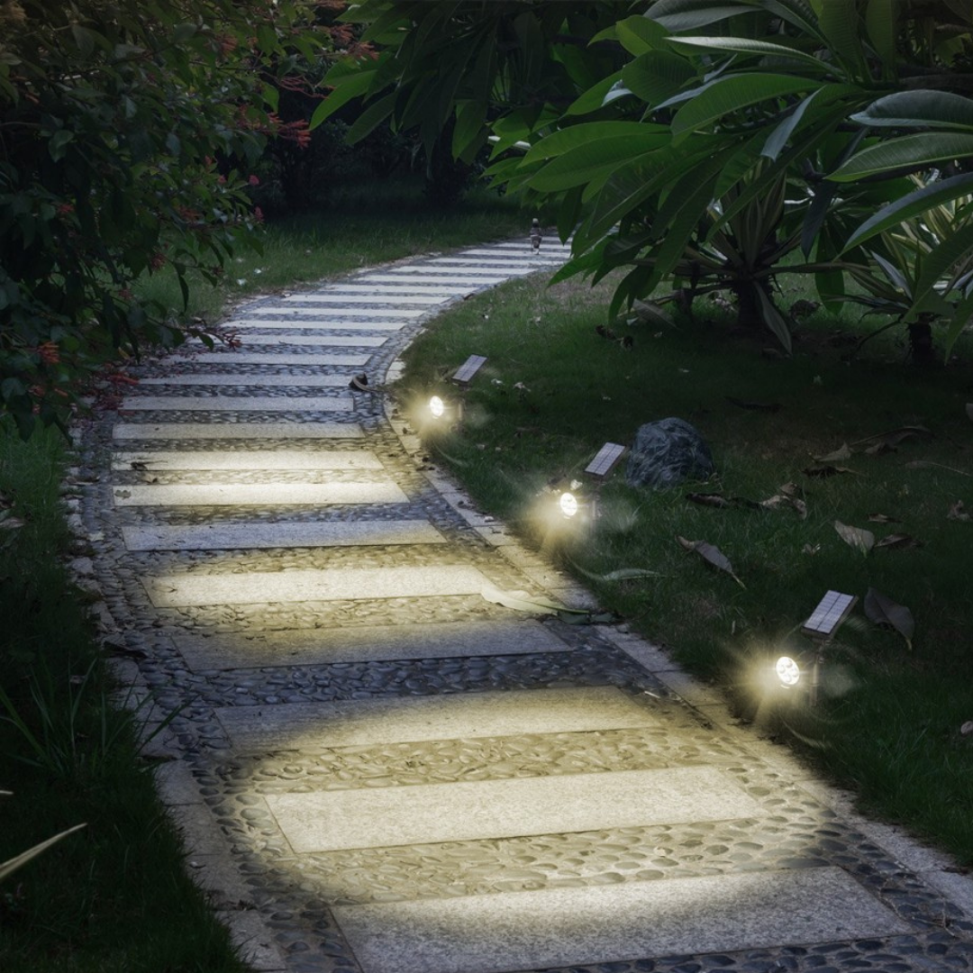 Foco LED Redondo de Jardin para Plantas Piso y Pared Luz Fría