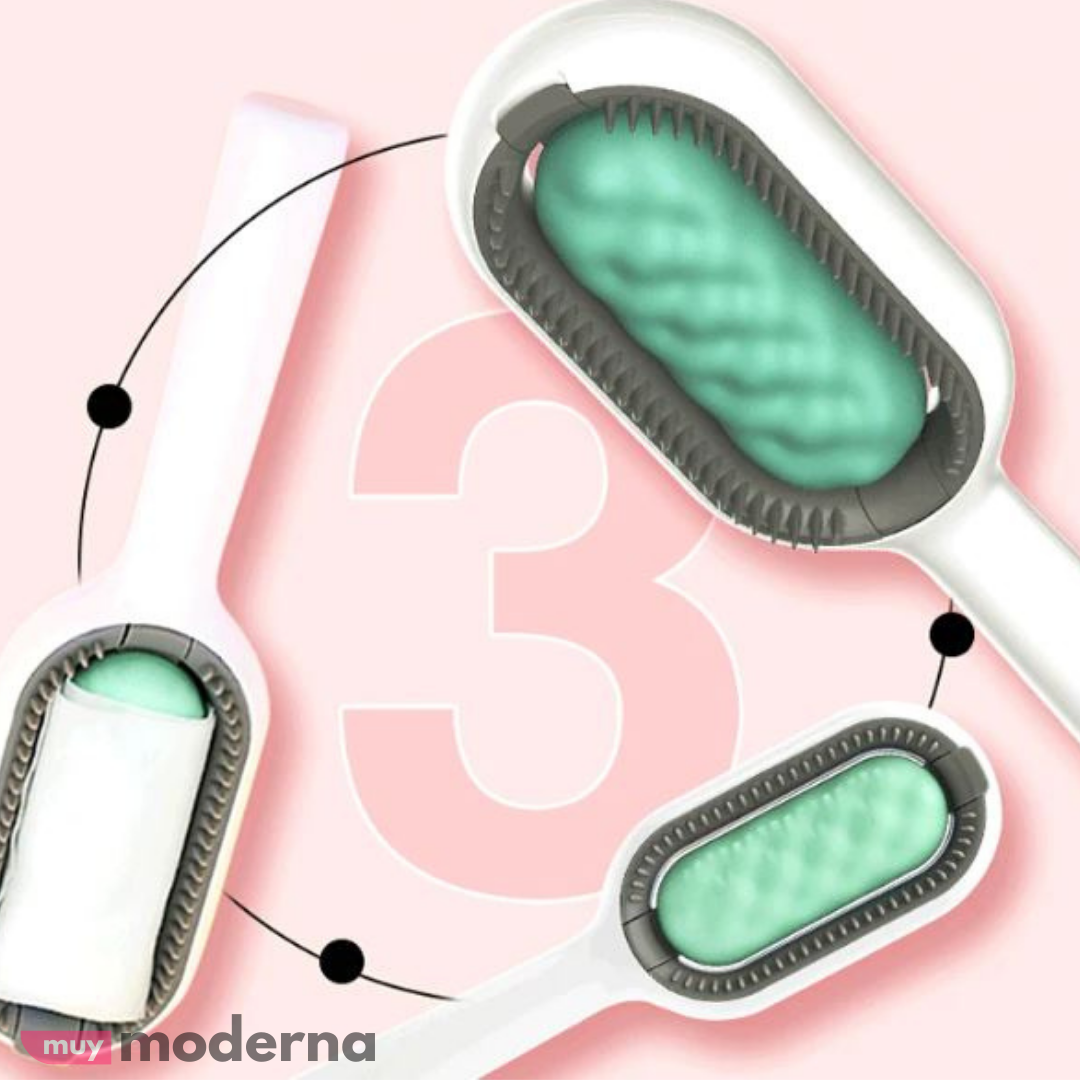 Cepillo Desenredador Quita Pelos 2 en 1 Para Mascotas