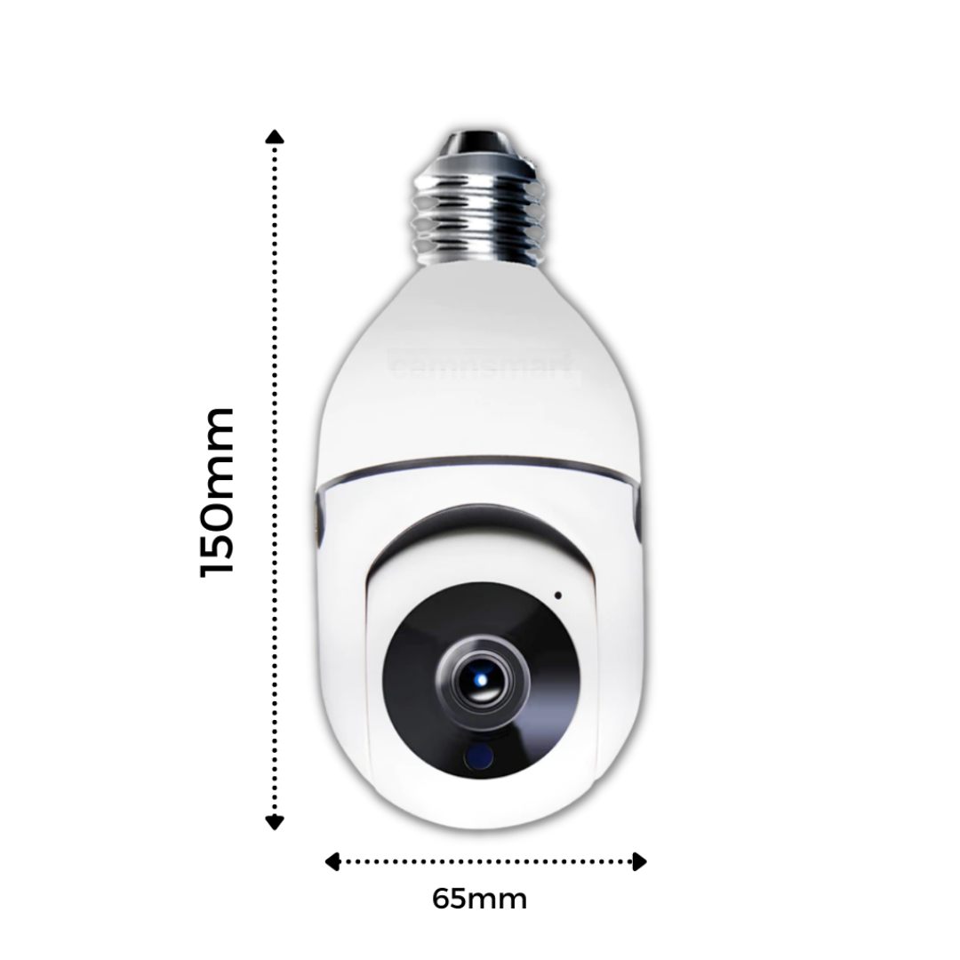 Camara de Seguridad Inteligente Estilo Foco de Luz