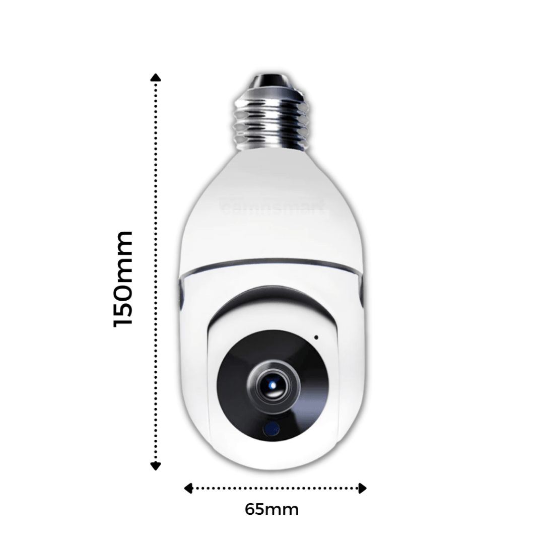 Camara de Seguridad Inteligente Estilo Foco de Luz - Muy Moderna Uruguay