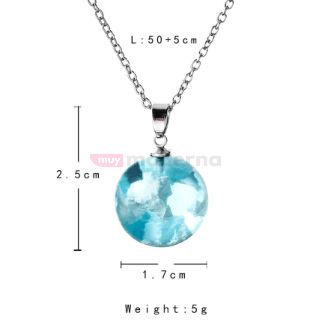Collar de Cielo Azul con Nubes - Muy Moderna Uruguay