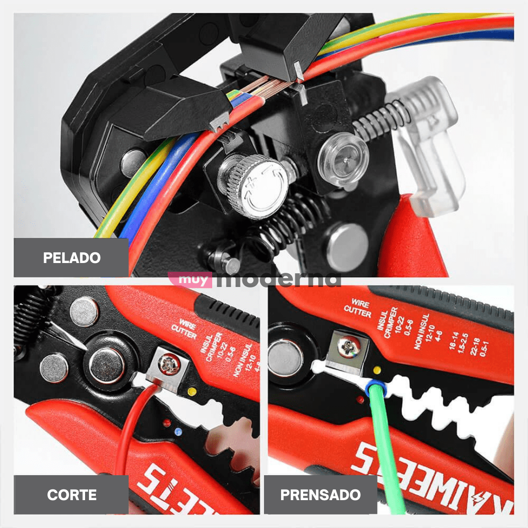 Pinza Pela Cables Multifunción - Muy Moderna Uruguay
