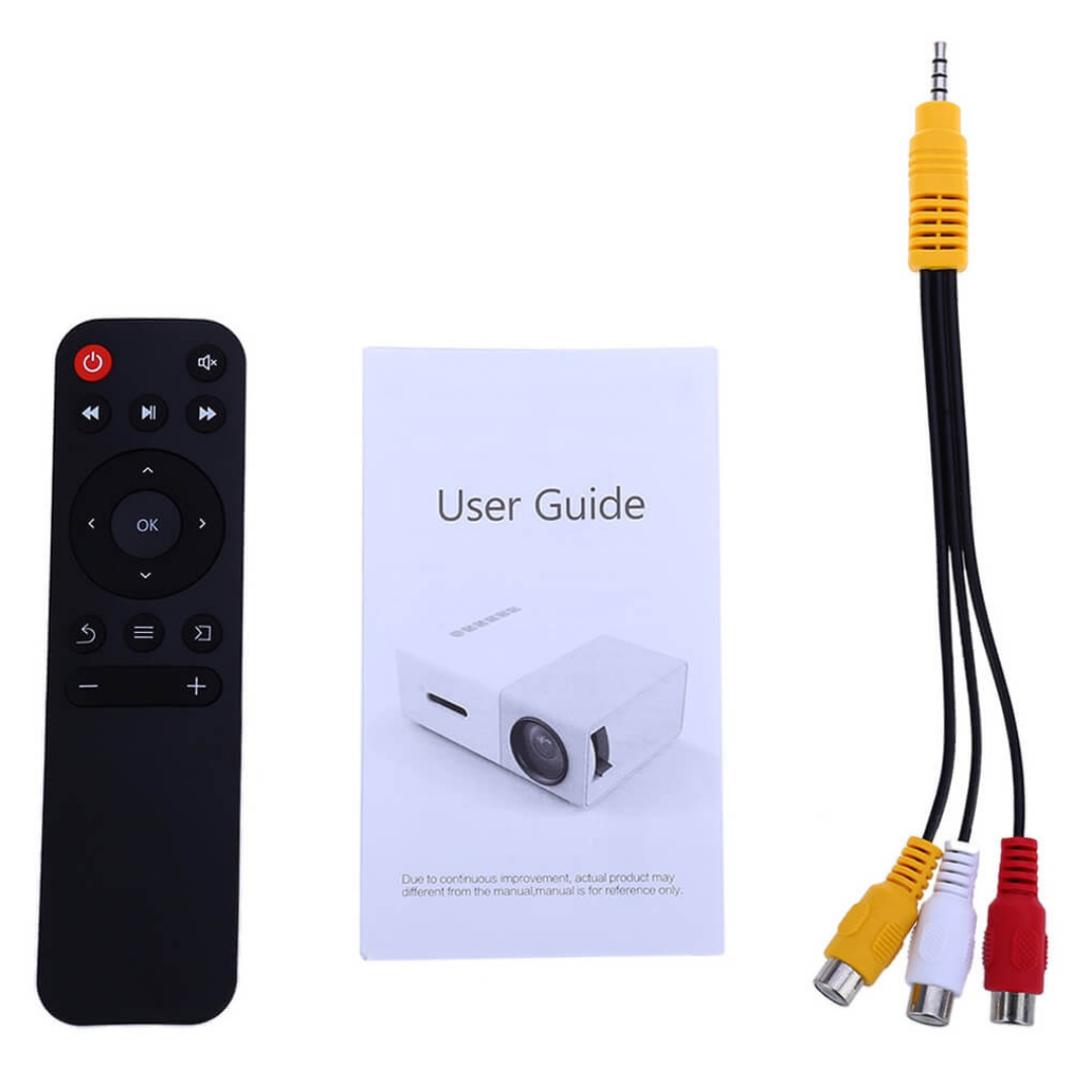 Mini Proyector Portátil Compatible con Chromecast, TV Stick y Consolas
