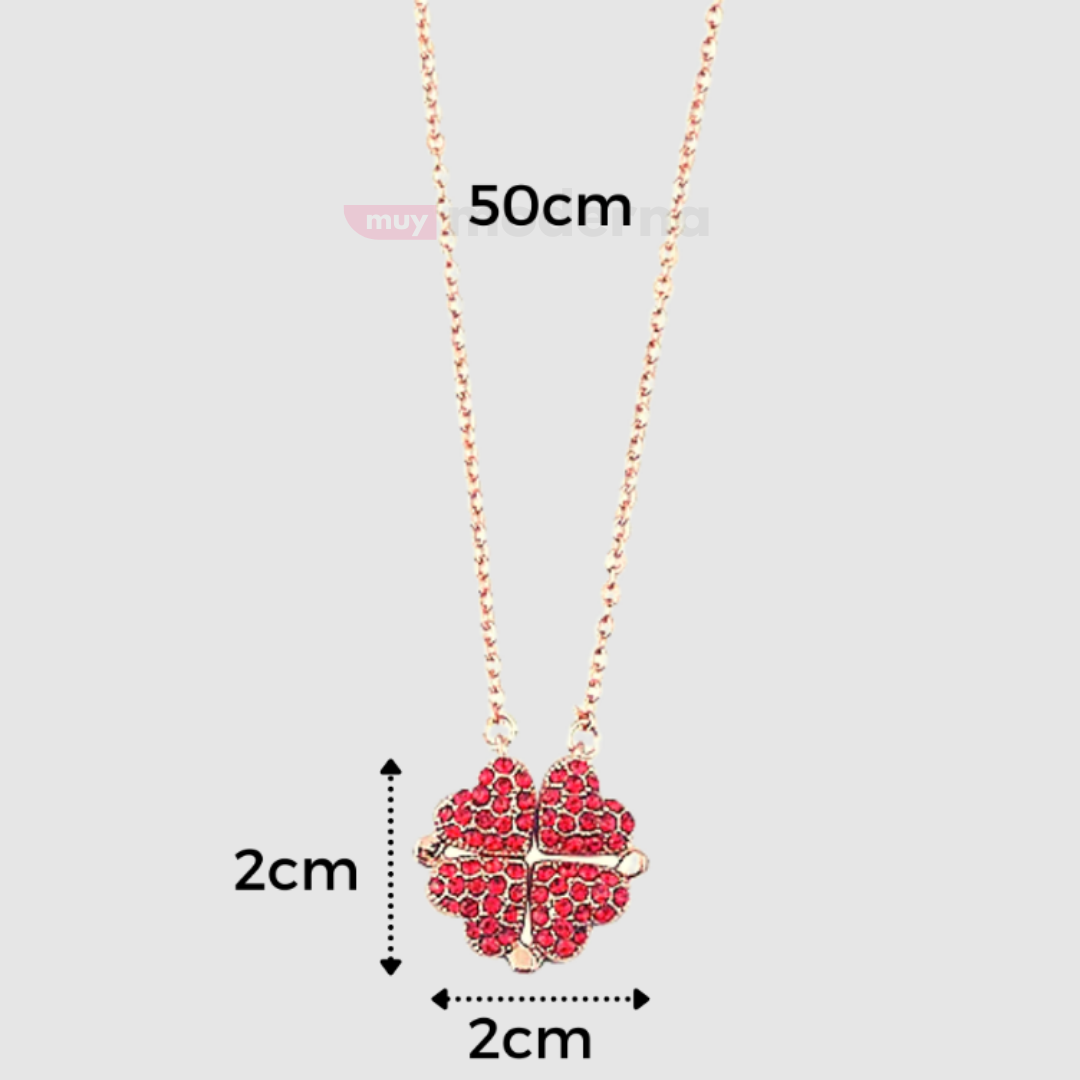 Collar Trebol de Corazones