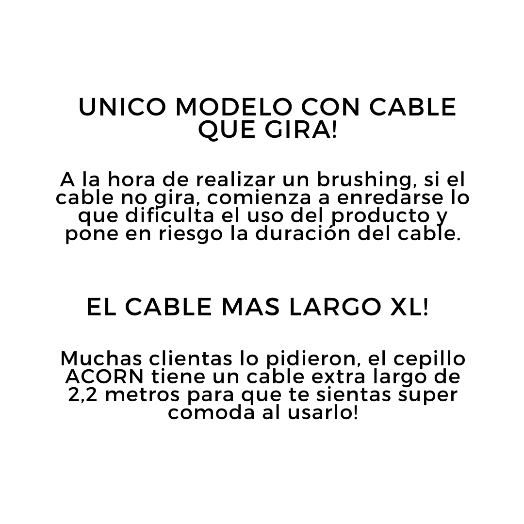 Cepillo Secador Alisador Voluminizador ACORN - Muy Moderna Uruguay