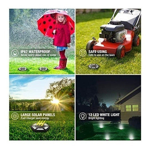 Set x4 Iluminadores Ecológicos para Jardín (4 unidades)